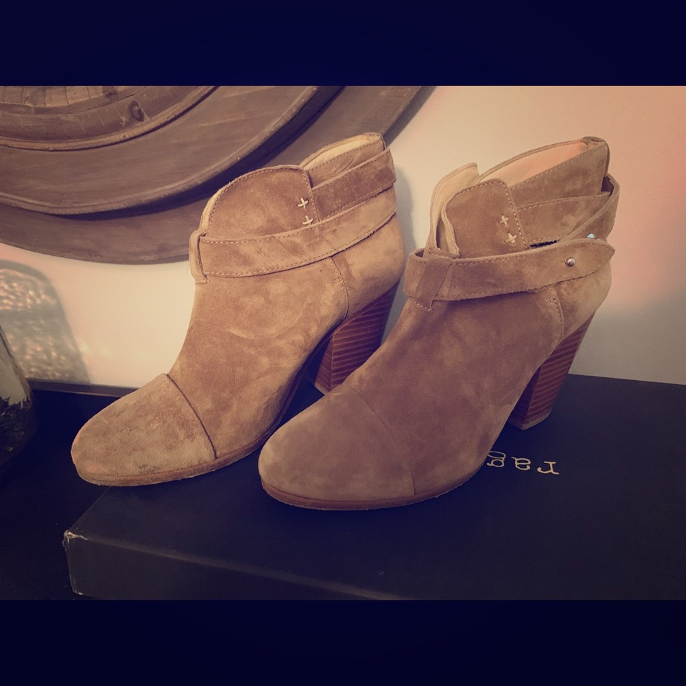 Rag and Bone Harrow brown suede booties 7.5!!!